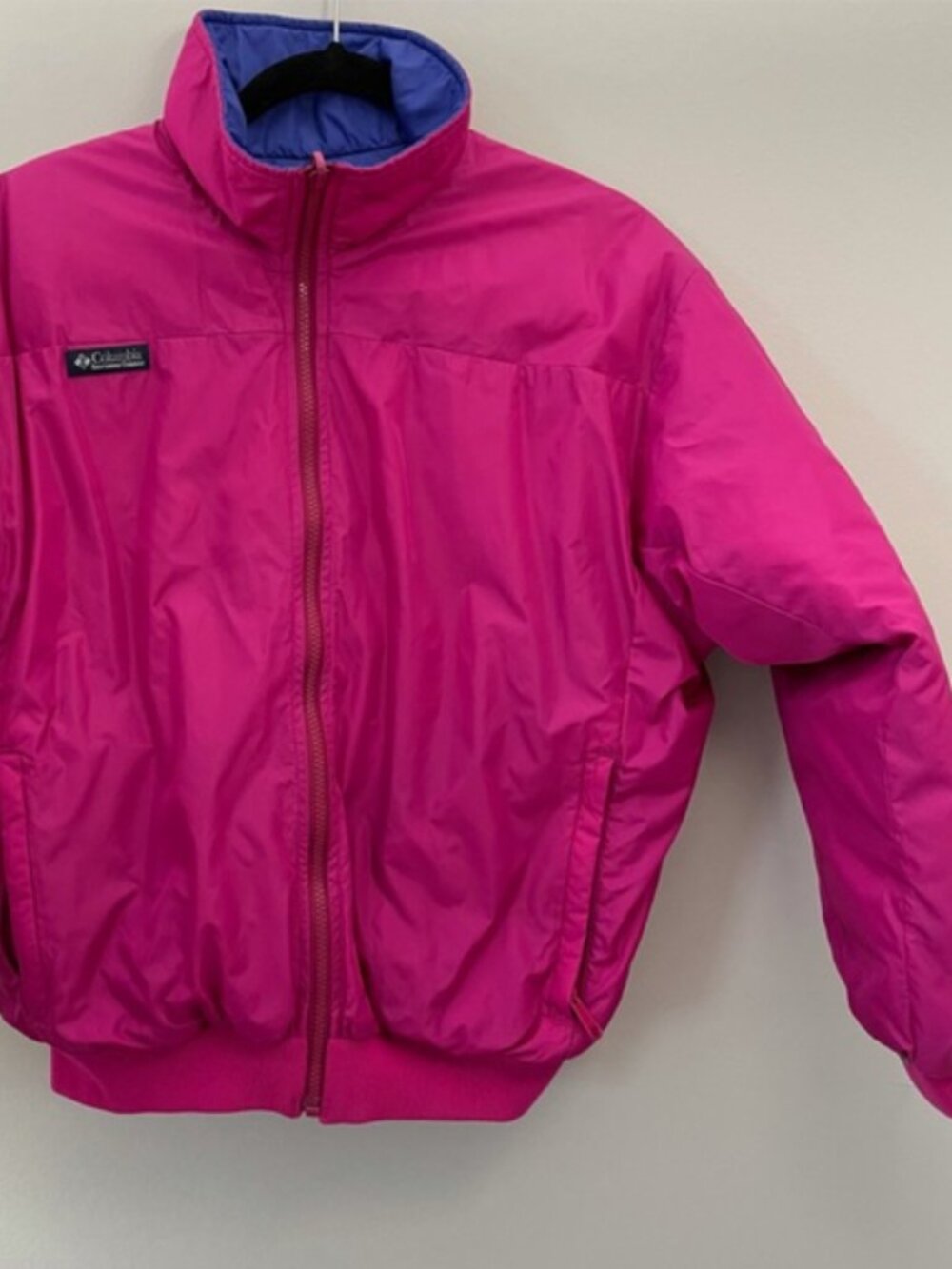 Columbia Reversible Ski Jacket Women's Retro 90s Purple and Pink - Picture 2 of 2